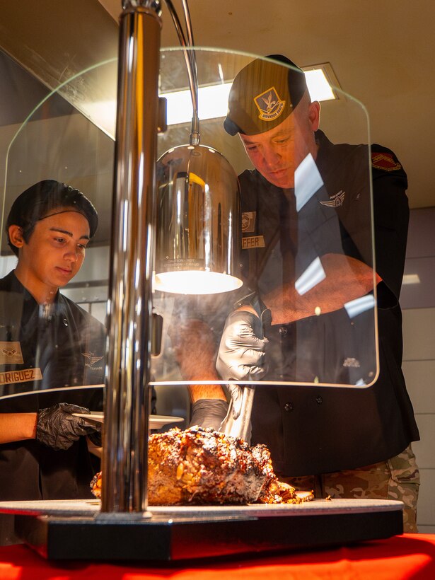 It is a longstanding tradition at the 56th Fighter Wing for base leadership and their families to serve Airmen a meal on Thanksgiving. Events like this enable commanders to demonstrate a servant leader mindset and help boost morale and reinforce the bond between commanders and their teams.