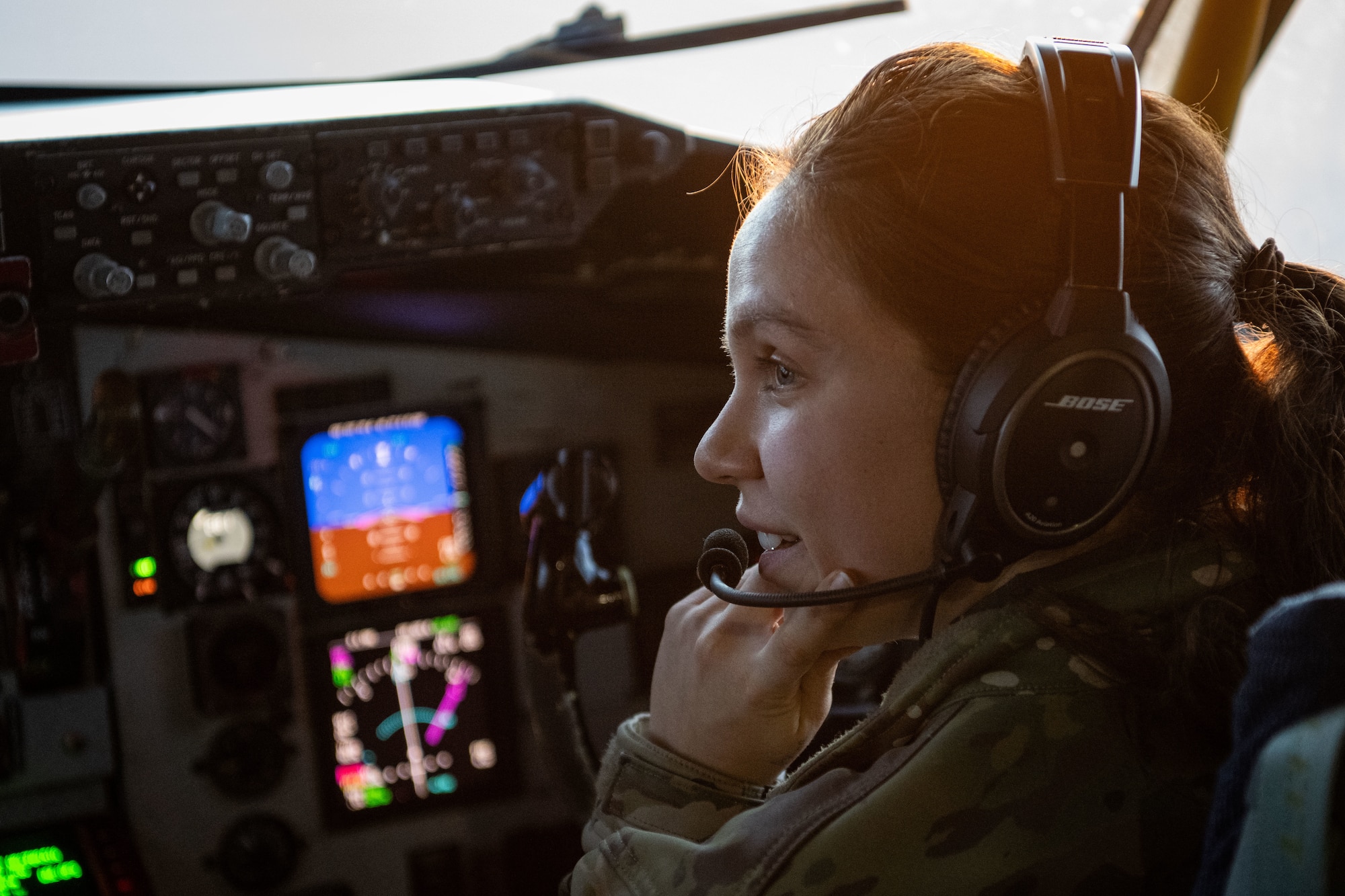 KC-135 pilots conduct precise flight paths to facilitate mid-air refueling, coordinating with boom operators to ensure safe flight operations.