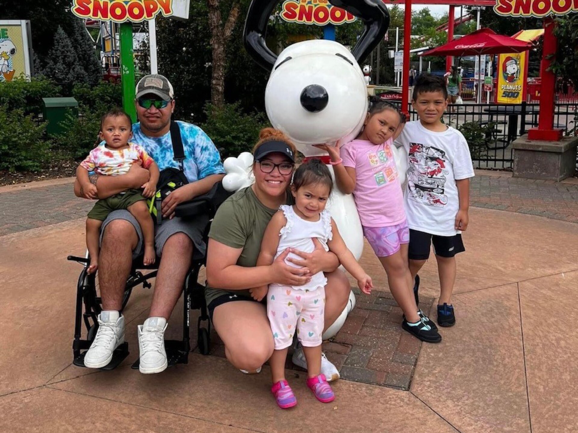 The Peko family at Worlds of Fun Amusement Park June 10, 2023