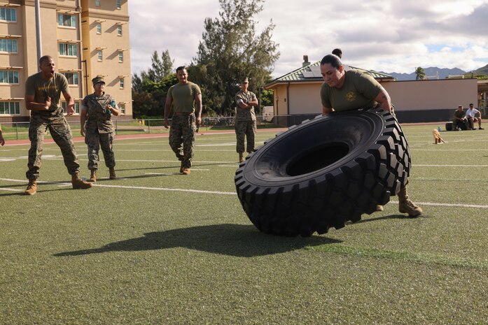 As the holiday festivities are in full swing, Headquarters Battalion continues its own tradition with its second annual Turkey Bowl. This year, sections within the battalion engaged in fierce competition to snatch the trophy from last year’s winner, the Installation Personnel Administration Center (IPAC).