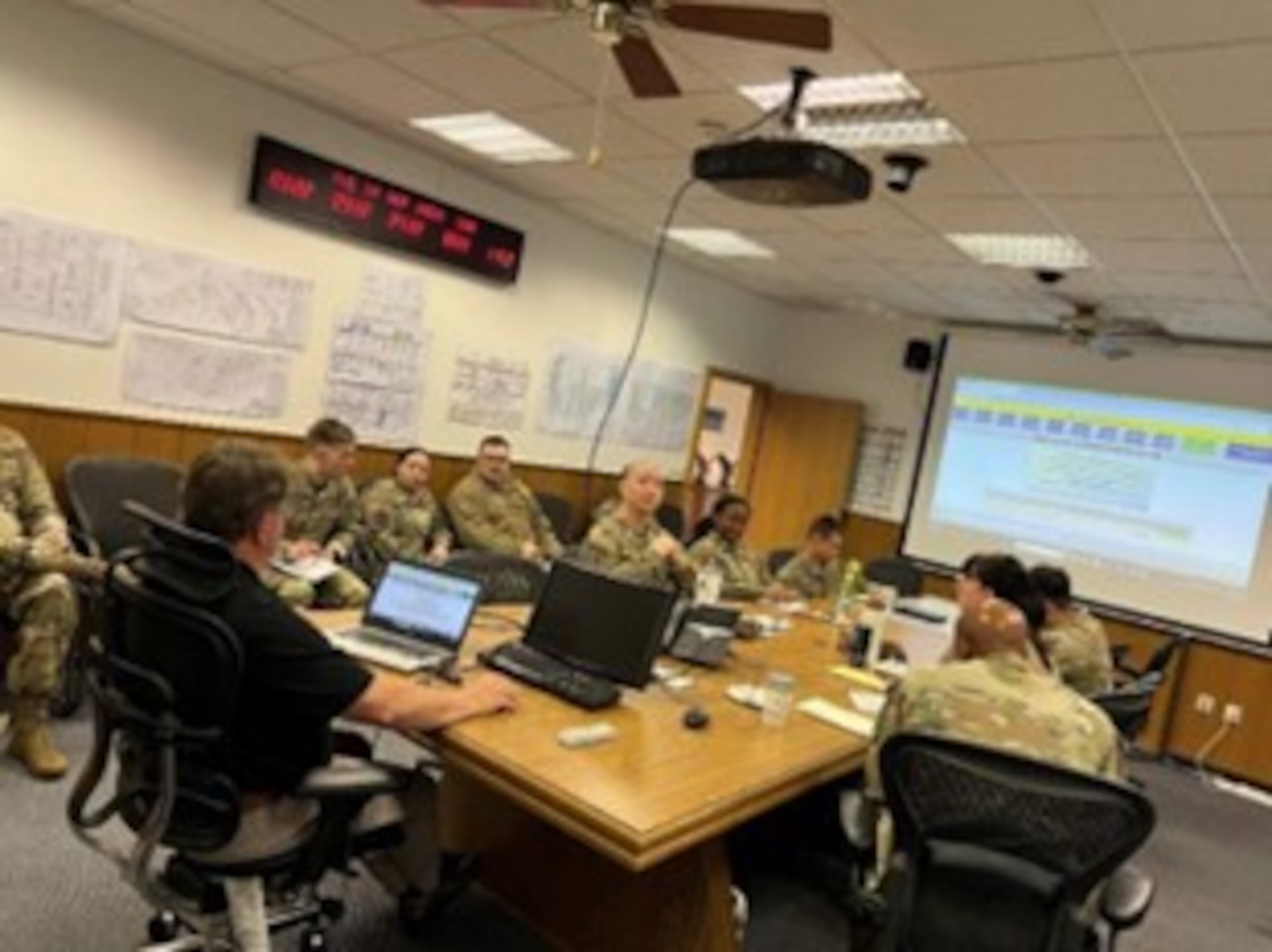 Mr. Allen Trump teaches RAMPOD users at 52nd Maintenance Operations (52 MXO)