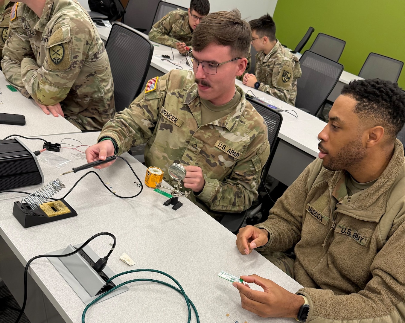 91st Cyber Brigade hosts VMI cadets during drill weekend