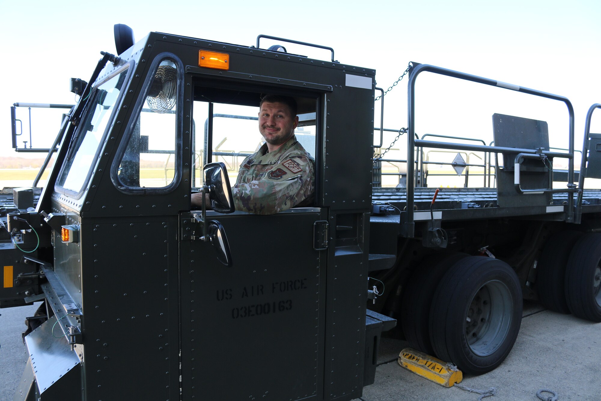 Tech. Sgt. Joseph Divish, 87th Aerial Port Squadron ramp services supervisor and unit fitness program manager, is the 445th Airlift Wing December Spotlight Performer.