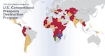 world map of destruction of conventional weapons program