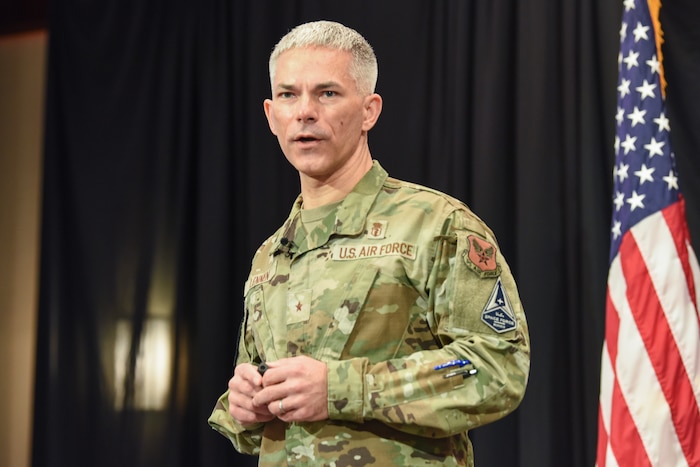 Image of an Airman speaking.