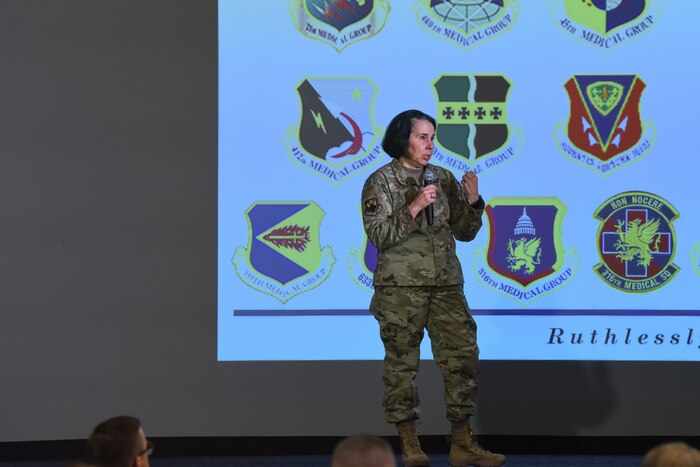 Image of an Airman speaking.