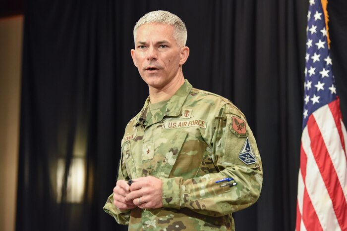 Image of an Airman speaking.