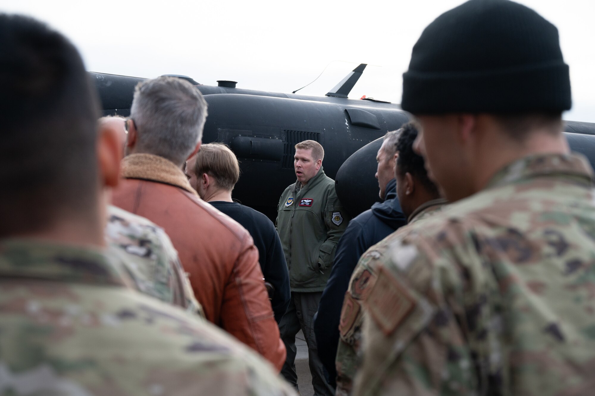 U.S. Air Force Lt. Col. Joseph J. Raisner, 99th Expeditionary Reconnaissance Squadron commander, briefs pathfinders