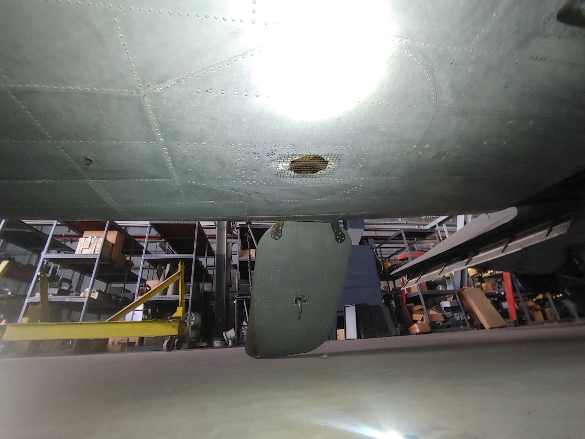 Douglas B-23 Dragon views in aircraft storage.