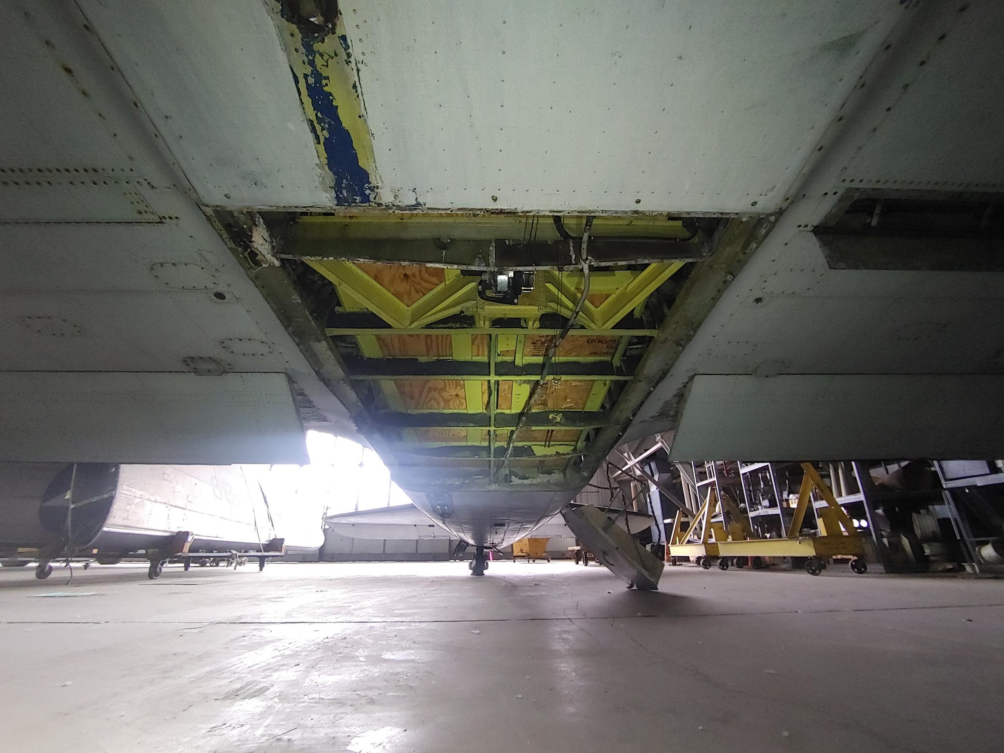 Douglas B-23 Dragon views in aircraft storage.