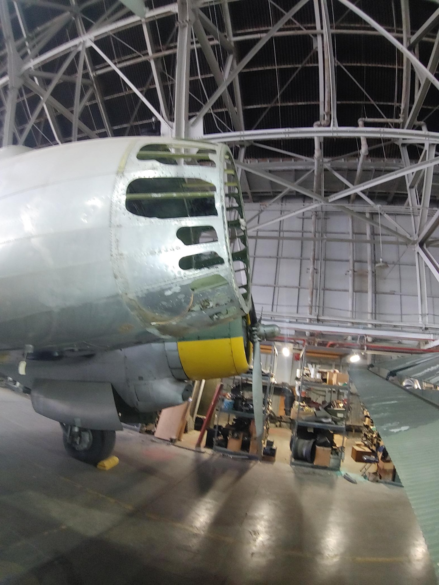 Douglas B-23 Dragon views in aircraft storage.