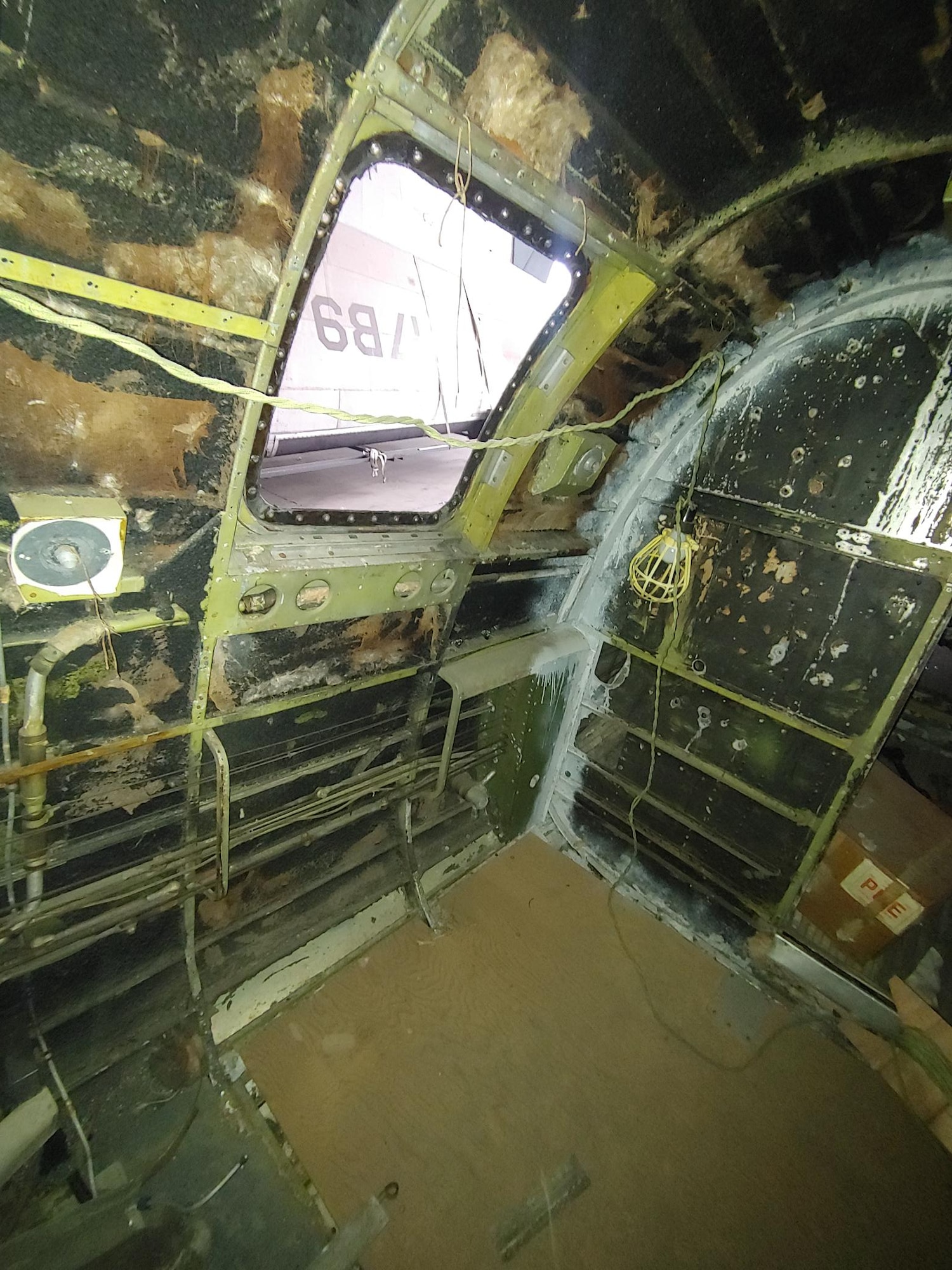 Douglas B-23 Dragon views in aircraft storage.