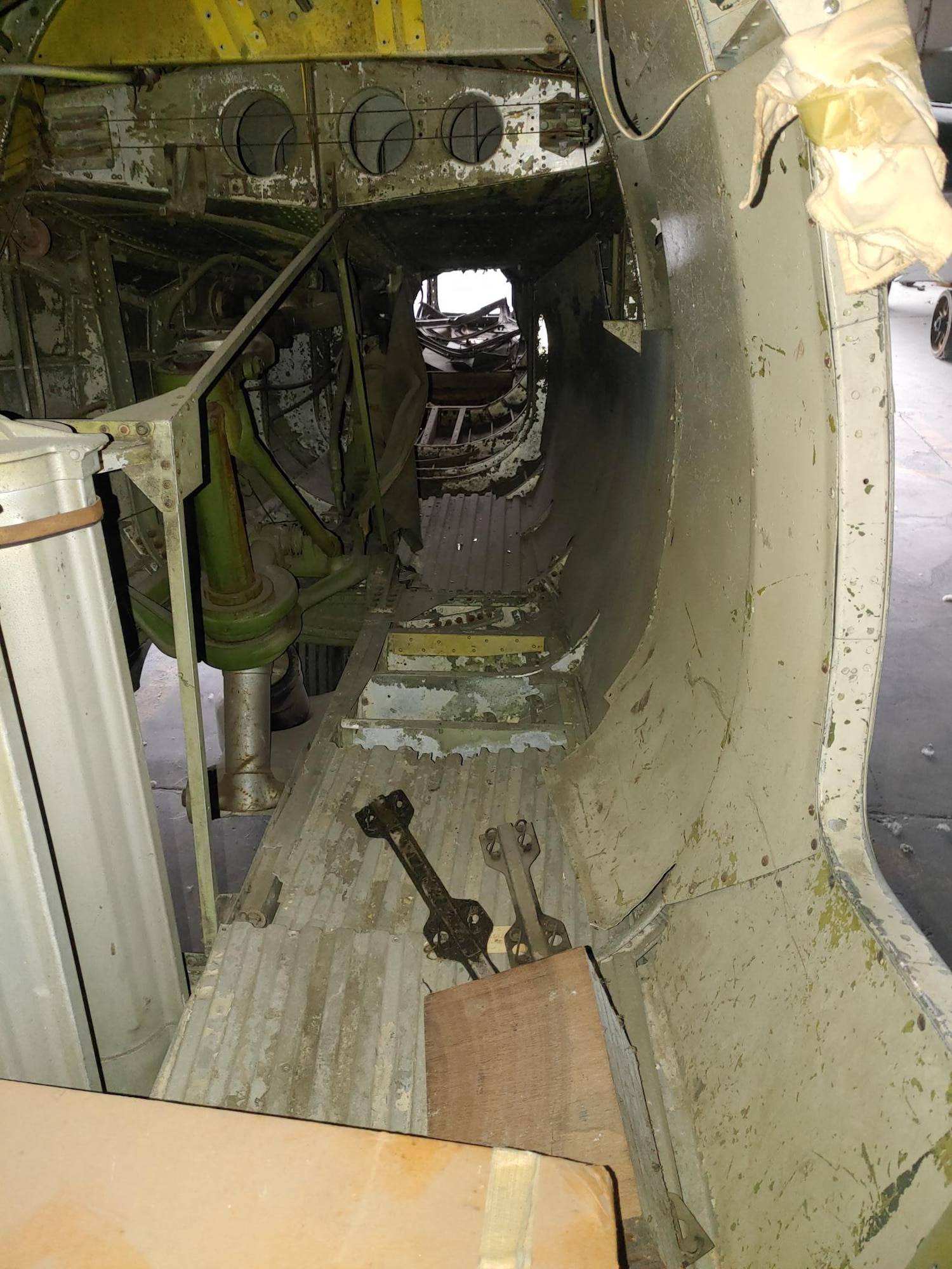 Douglas B-23 Dragon views in aircraft storage.