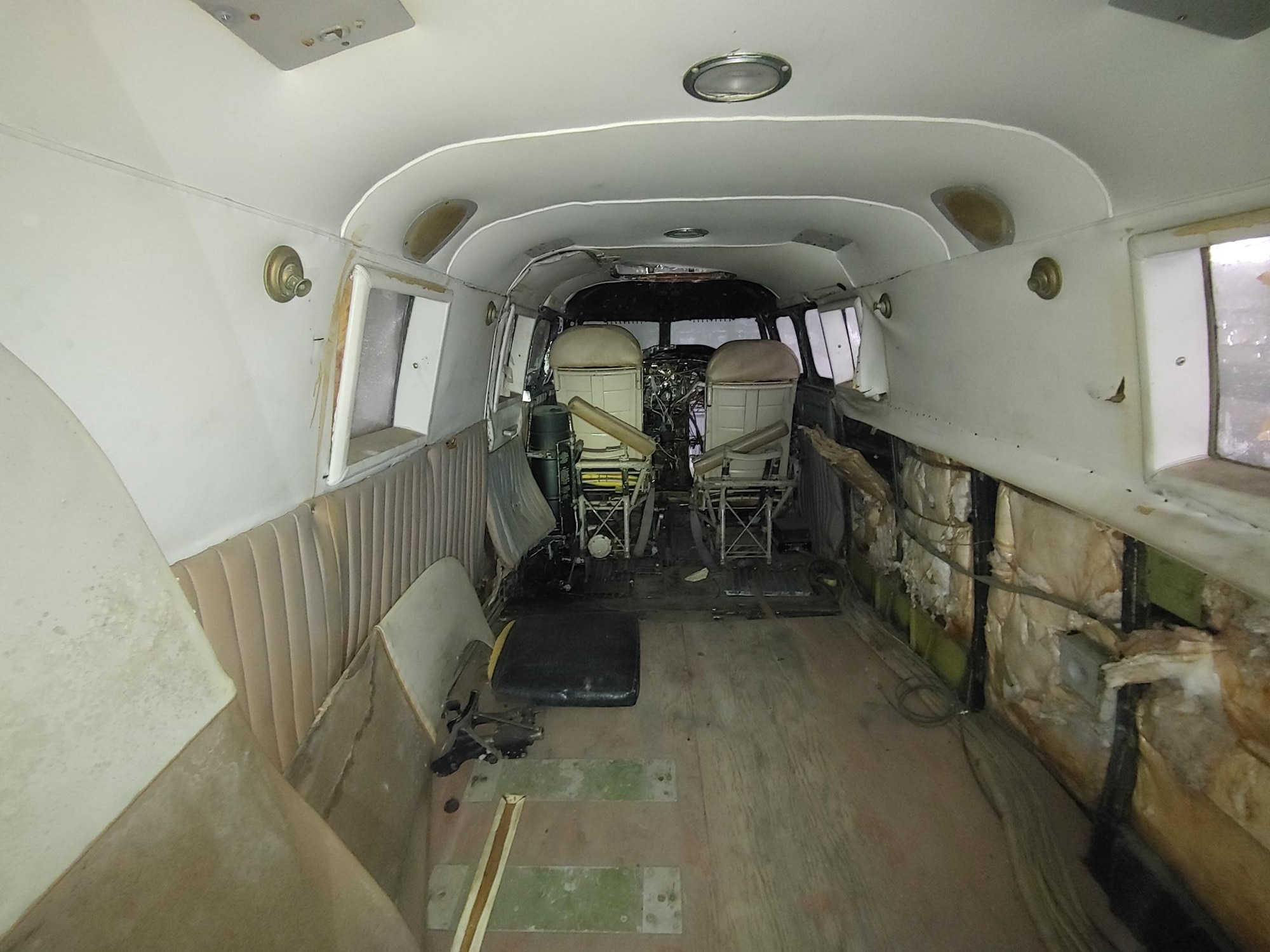 Douglas B-23 Dragon views in aircraft storage.
