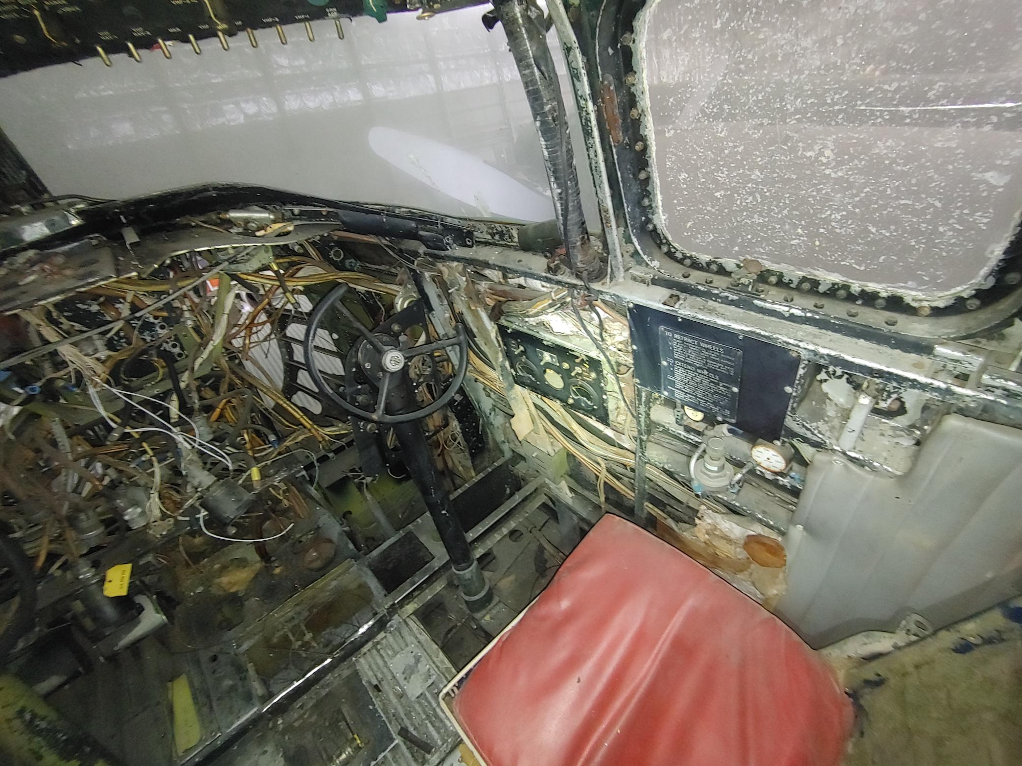 Douglas B-23 Dragon views in aircraft storage.
