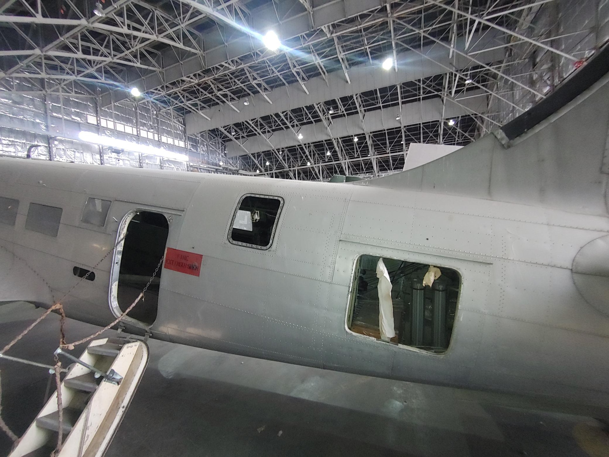 Douglas B-23 Dragon views in aircraft storage.