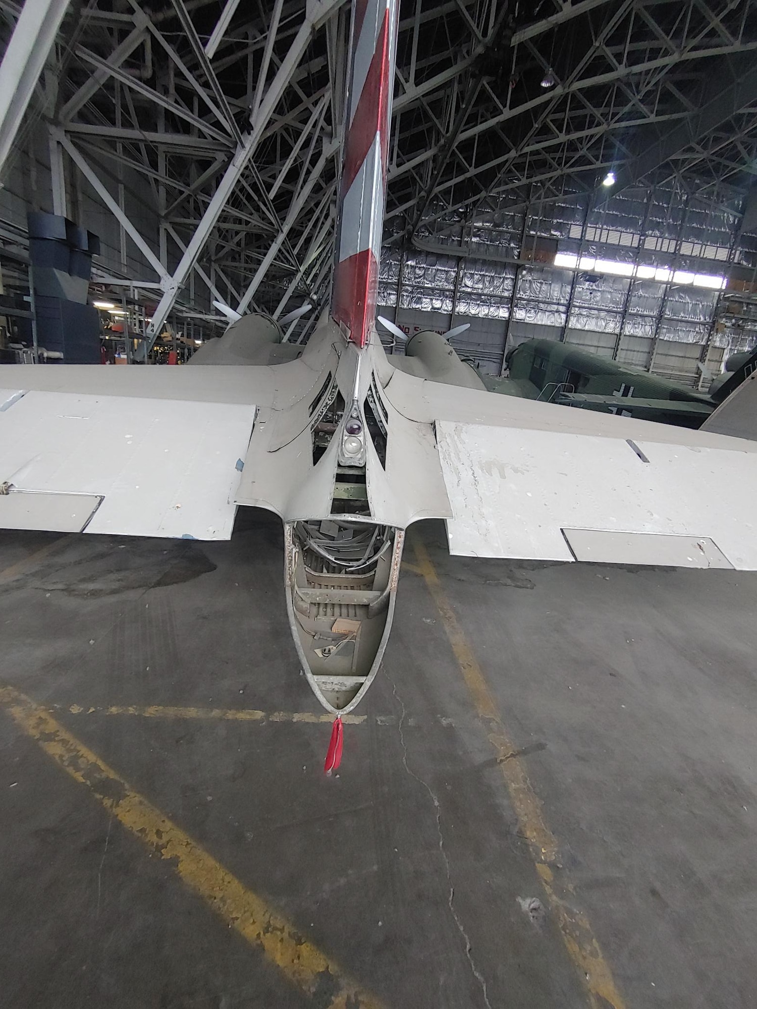 Douglas B-23 Dragon views in aircraft storage.