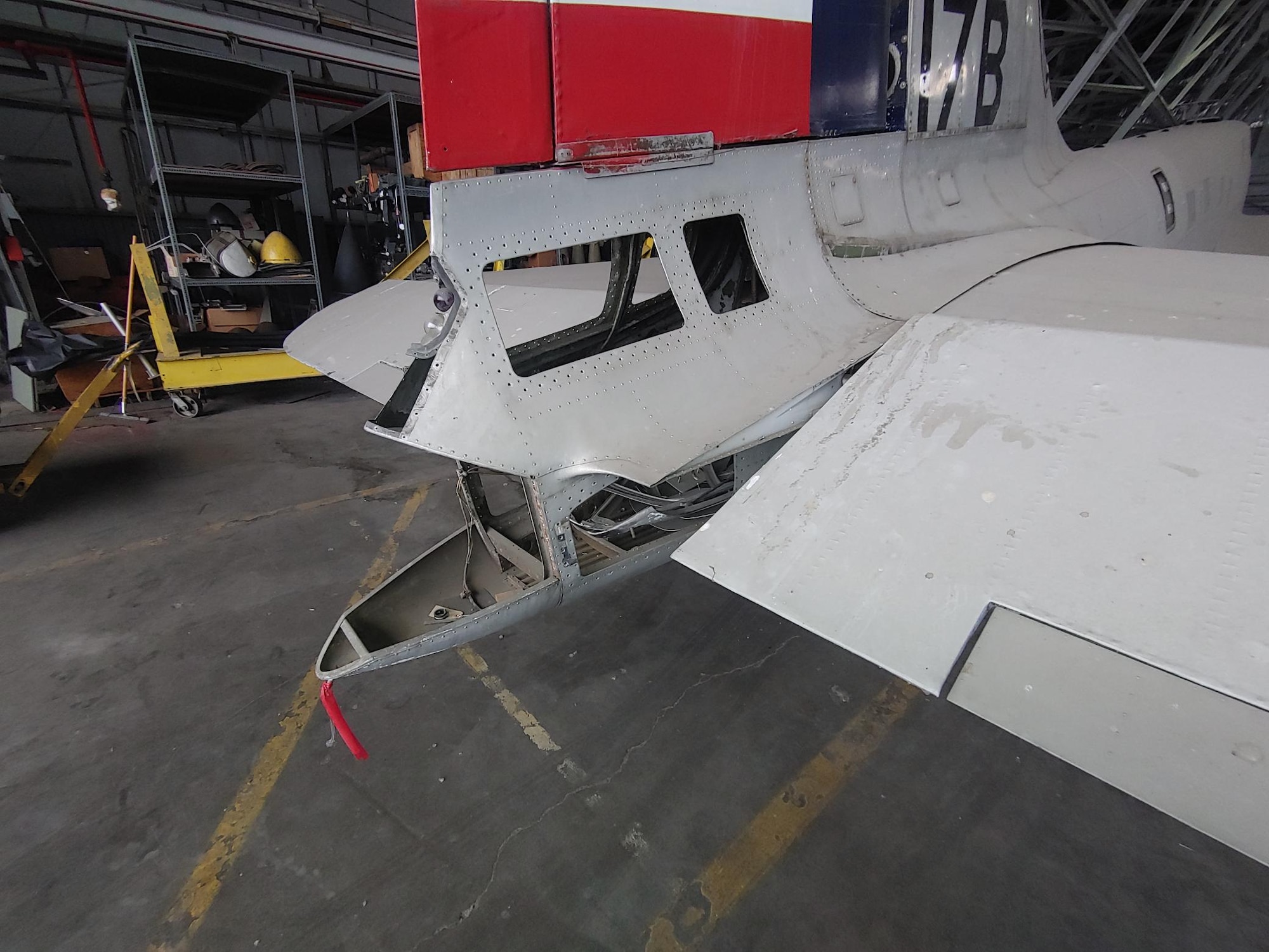 Douglas B-23 Dragon views in aircraft storage.