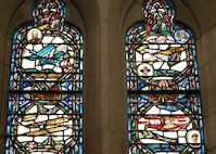 Stained glass of a chapel.