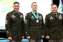 Two NCOs inducted into the SMA Van Autreve Sergeant Audie Murphy Club