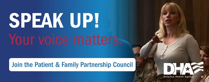 Be part of the 52nd Medical Group’s health care process by joining the Patient and Family Partnership Council. The PFPC partners patients and families with members of their health care teams to explore opportunities for improving the care experience.