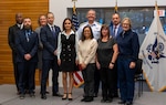 Coast Guard Commandant Adm. Linda L. Fagan and Deputy Commandant for Mission Support Vice Adm. Thomas G. Allan, Jr. recognize winners of the 2023 Civilian Employee of the Year (CEOY) and Non-Appropriated Fund Employee of the Year (NAF EOY) Awards during the Fall 2024 Senior Leaders Conference at Coast Guard Headquarters, Nov. 6, 2024 (U.S. Coast Guard photo).