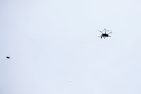 Drone Hunter by Fortem conducts a live UAS mitigation at Falcon Peak on Fort Carson, Colorado, Oct. 30, 2024. Falcon Peak is a USNORTHCOM led counter-small unmanned aircraft system experiment and the first Department of Defense C-sUAS initiative focused on detecting, tracking, and mitigating sUAS incursions at DoD installations in the United States. Falcon Peak occurred between Oct. 19-30, 2024. (U.S. Department of Defense photos by Josh Armstrong)