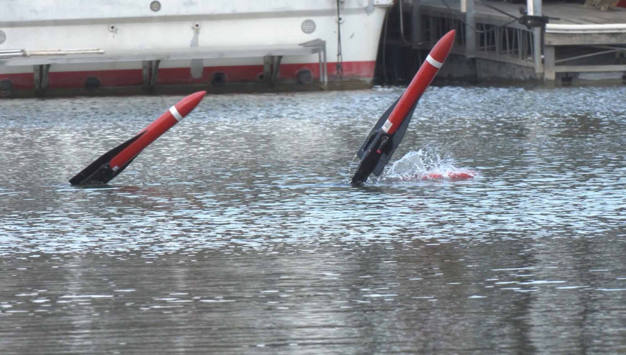 Aquatic environmental drones operate