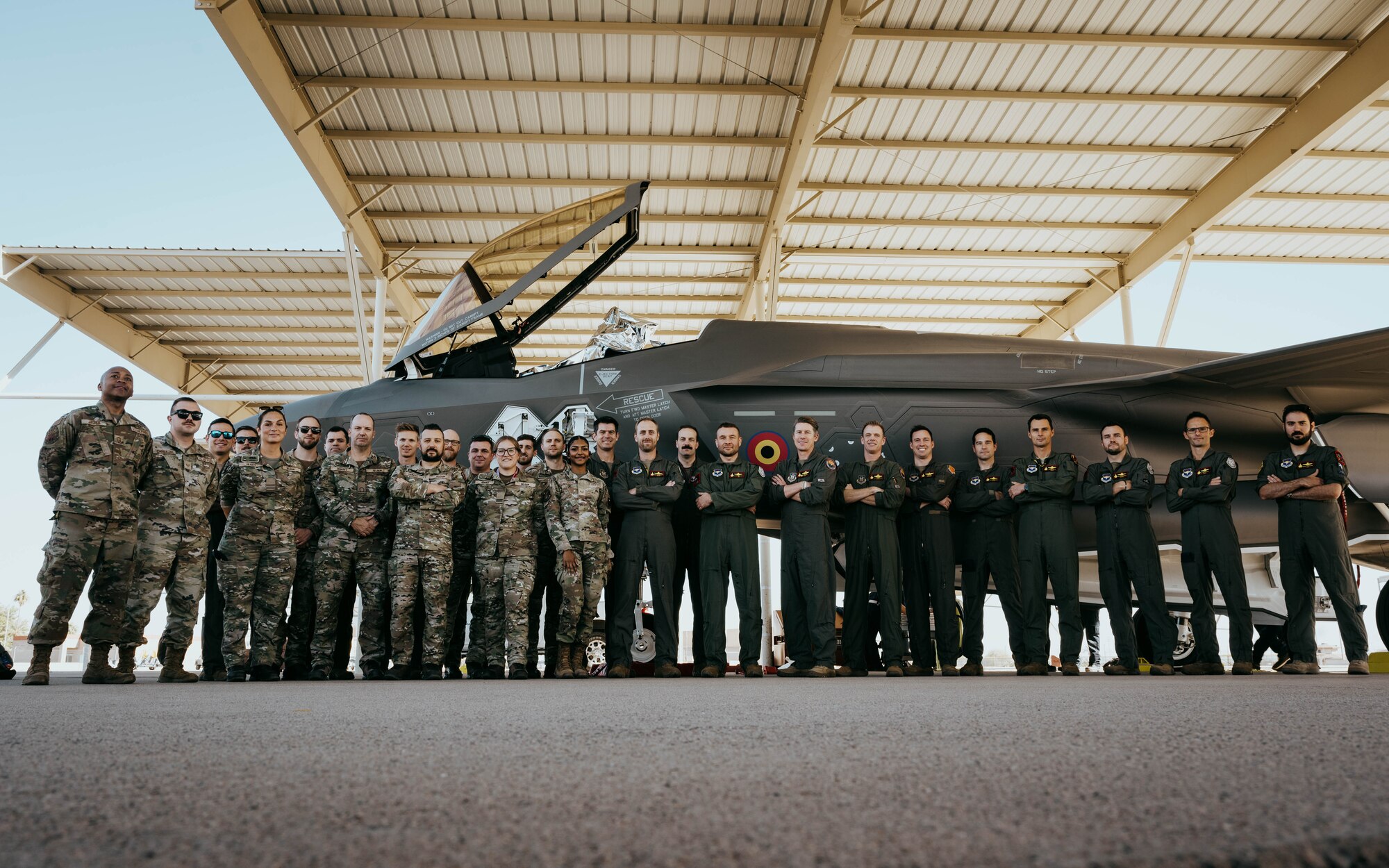 The first Belgian F-35A arrives at Luke AFB