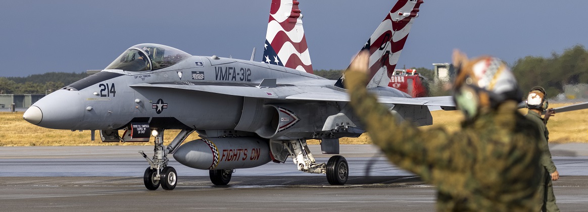 U.S. Marines continue flight operations at Misawa Air Base