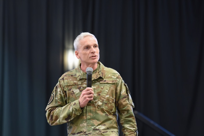 Image of an Airman speaking.