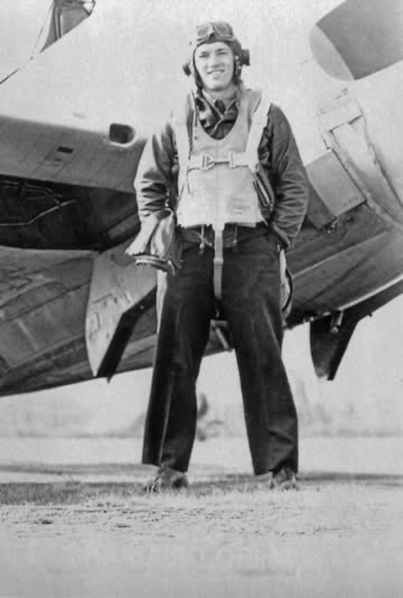 person standing in front of a plane