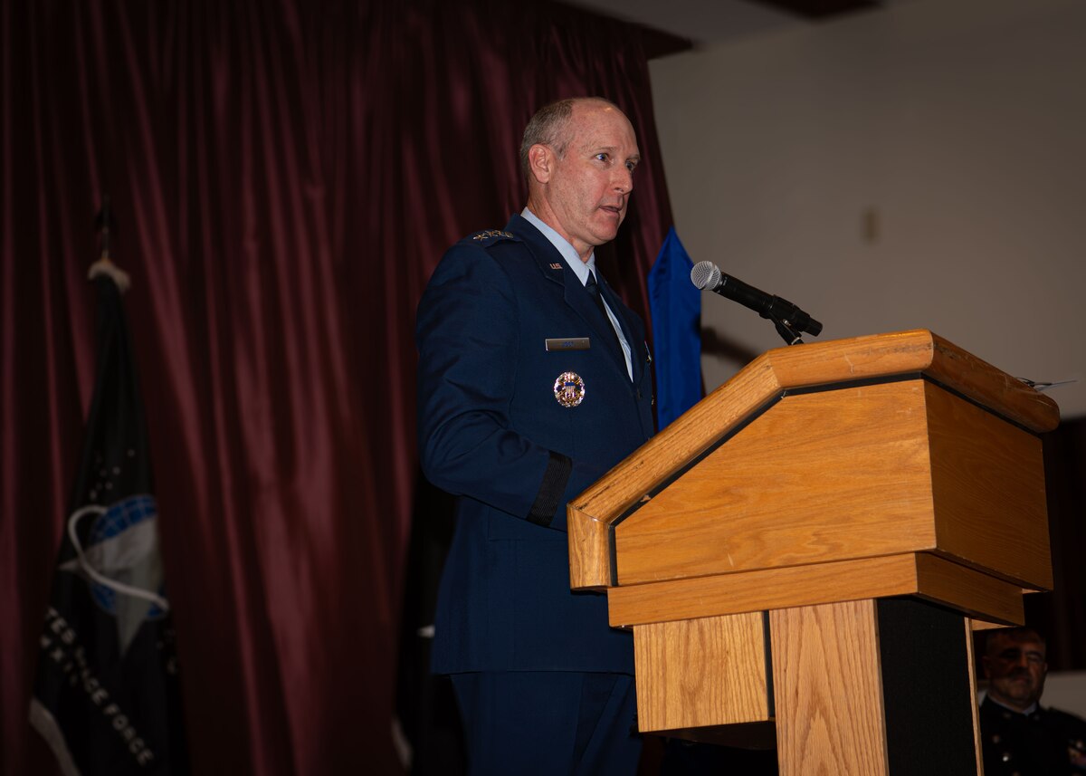 Man at podium