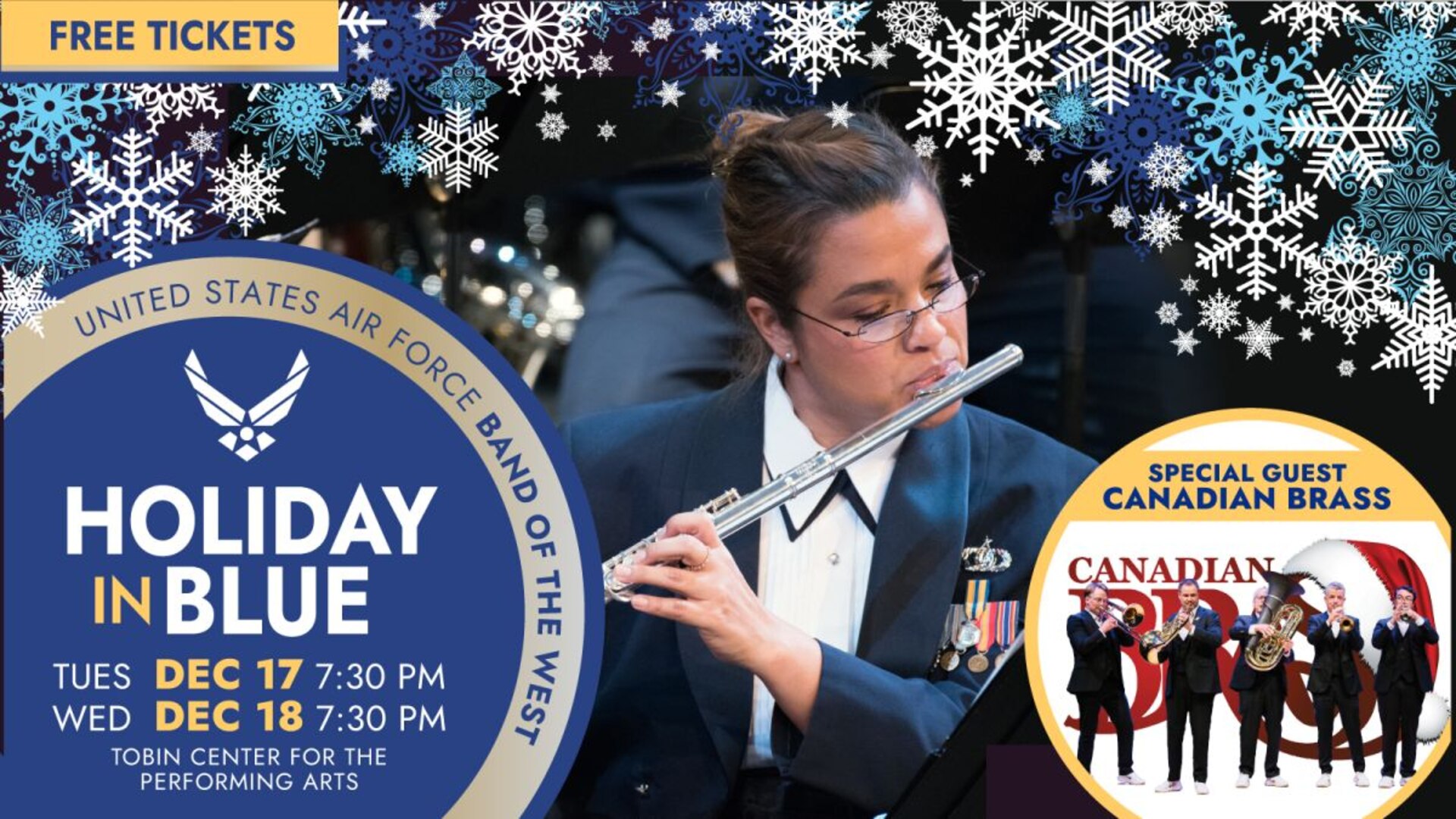U.S. Air Force Band of the West Holiday in Blue Performances
