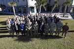 Rear Adm. Carlos Sardiello, Commander, U.S. Naval Forces Southern Command/U.S. 4th Fleet, and attending Foreign Area Officers (FAO) from the U.S. Southern Command Area of Responsibility participate in the group photo during U.S. 4th Fleet’s annual Maritime Synchronization Symposium. This year’s symposium theme was “Global Challenges in Regional Context”, and featured speakers from the U.S. Navy, U.S. Coast Guard, U.S. Office of Naval Intelligence, the William J. Perry Center for Hemispheric Defense Studies, Florida International University, and the U.S. Agency for International Development. Participants representing 14 countries and more than 20 outside agencies and commands also heard from planners to synchronize support of the upcoming Continuing Promise 2025 deployment of hospital ship USNS Comfort to the region and the UNITAS 2025 multinational maritime exercise, which the U.S. Navy will host in honor of the Navy’s 250th birthday.  U.S. Naval Forces Southern Command/U.S. 4th Fleet is the trusted maritime partner for Caribbean, Central and South America maritime forces leading to improved unity, security and stability.
