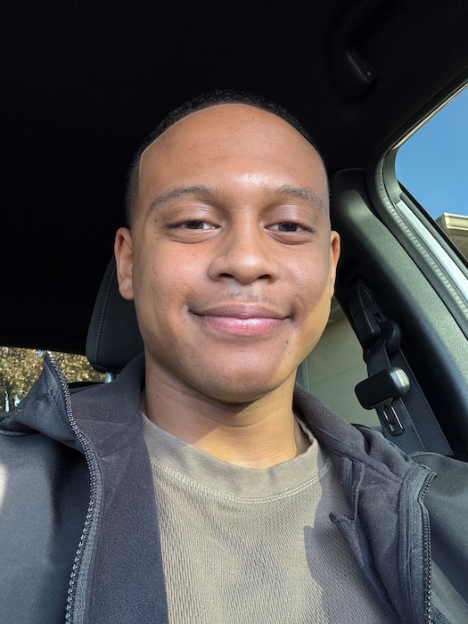Selfie image of December 2024 KANZA Warrior Spotlight: Tech. Sgt. Dominic Harris.