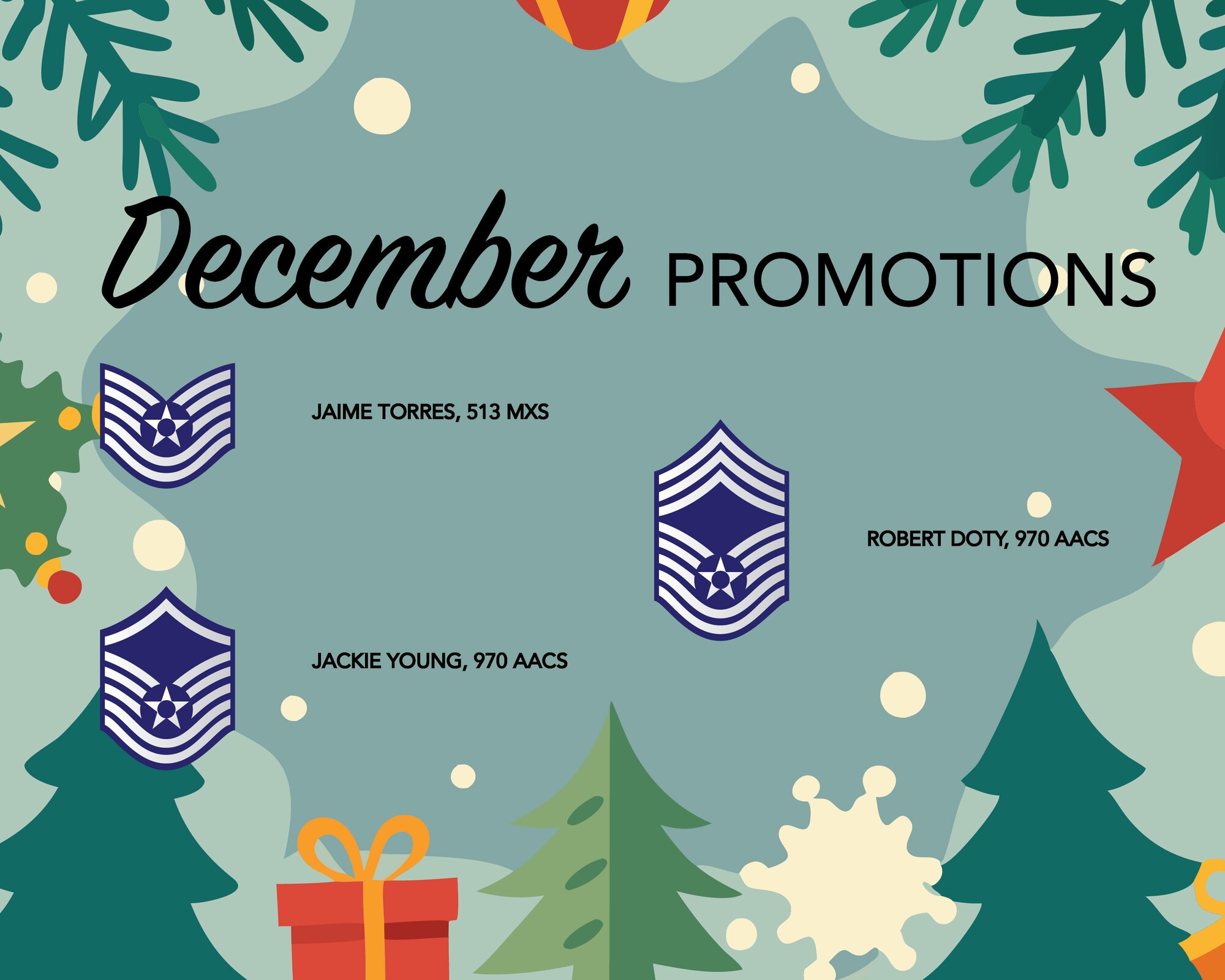 Promotion graphic for December