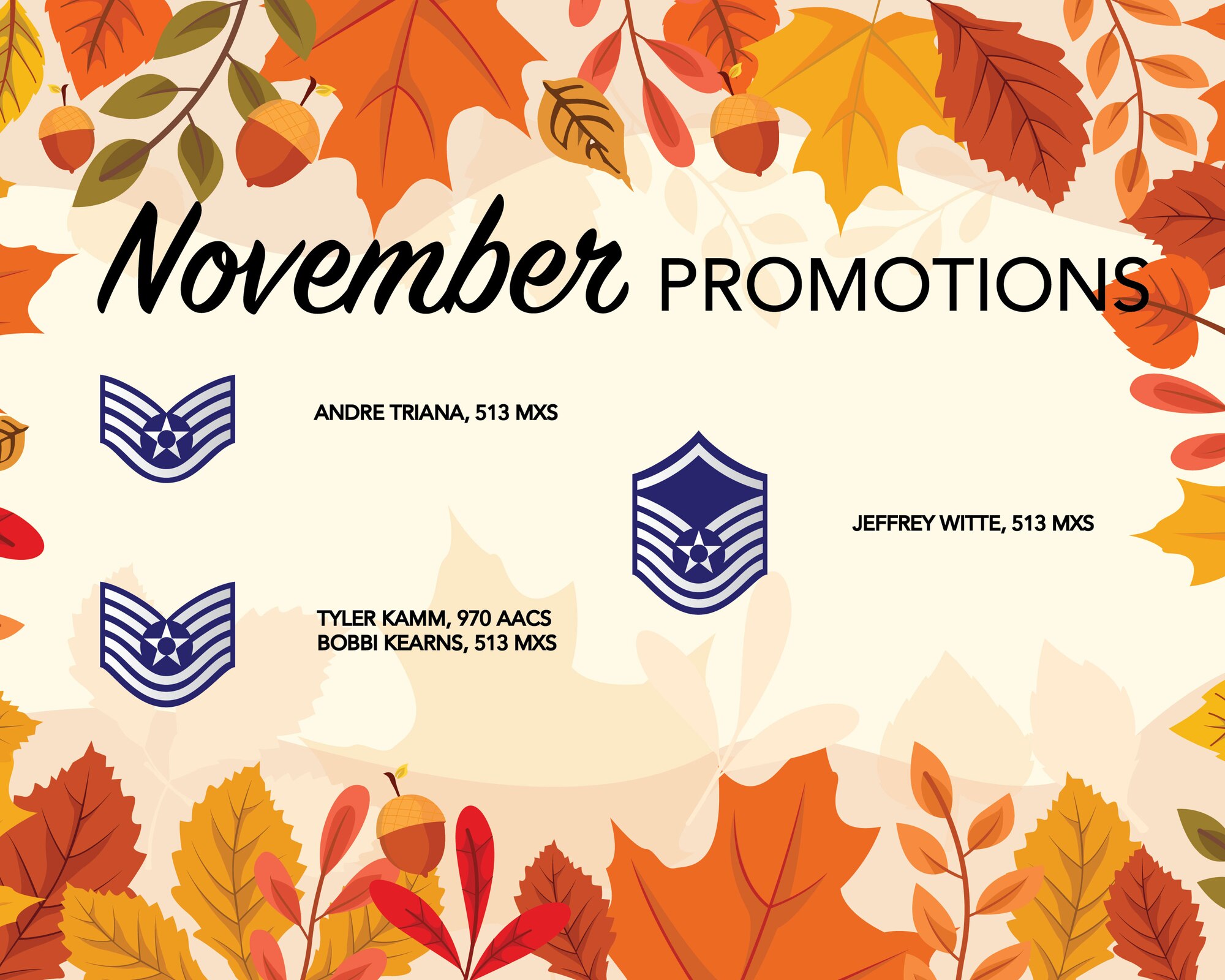 Promotion graphic for November