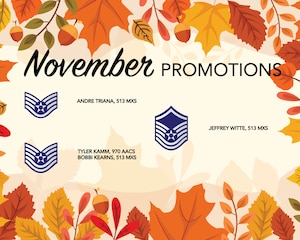 Promotion graphic for November