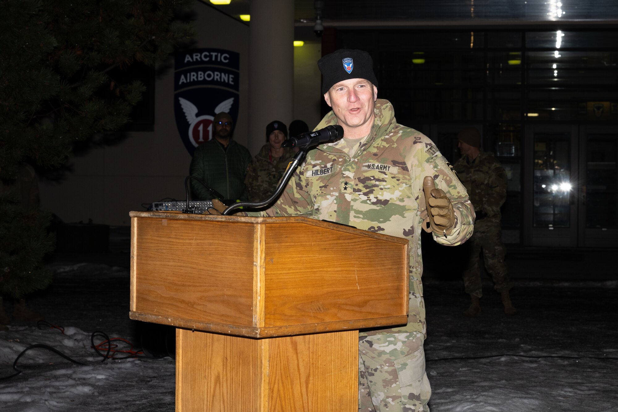 Families, friends and service members united as a community to celebrate the holiday season with various special events leading up to the tree-lighting ceremony.