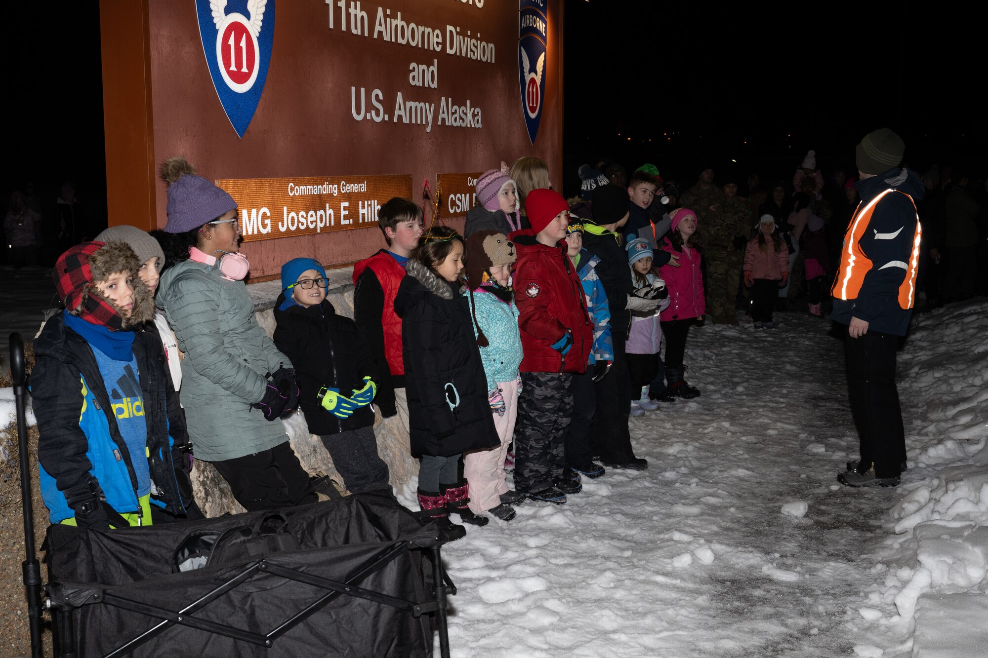 Families, friends and service members united as a community to celebrate the holiday season with various special events leading up to the tree-lighting ceremony.