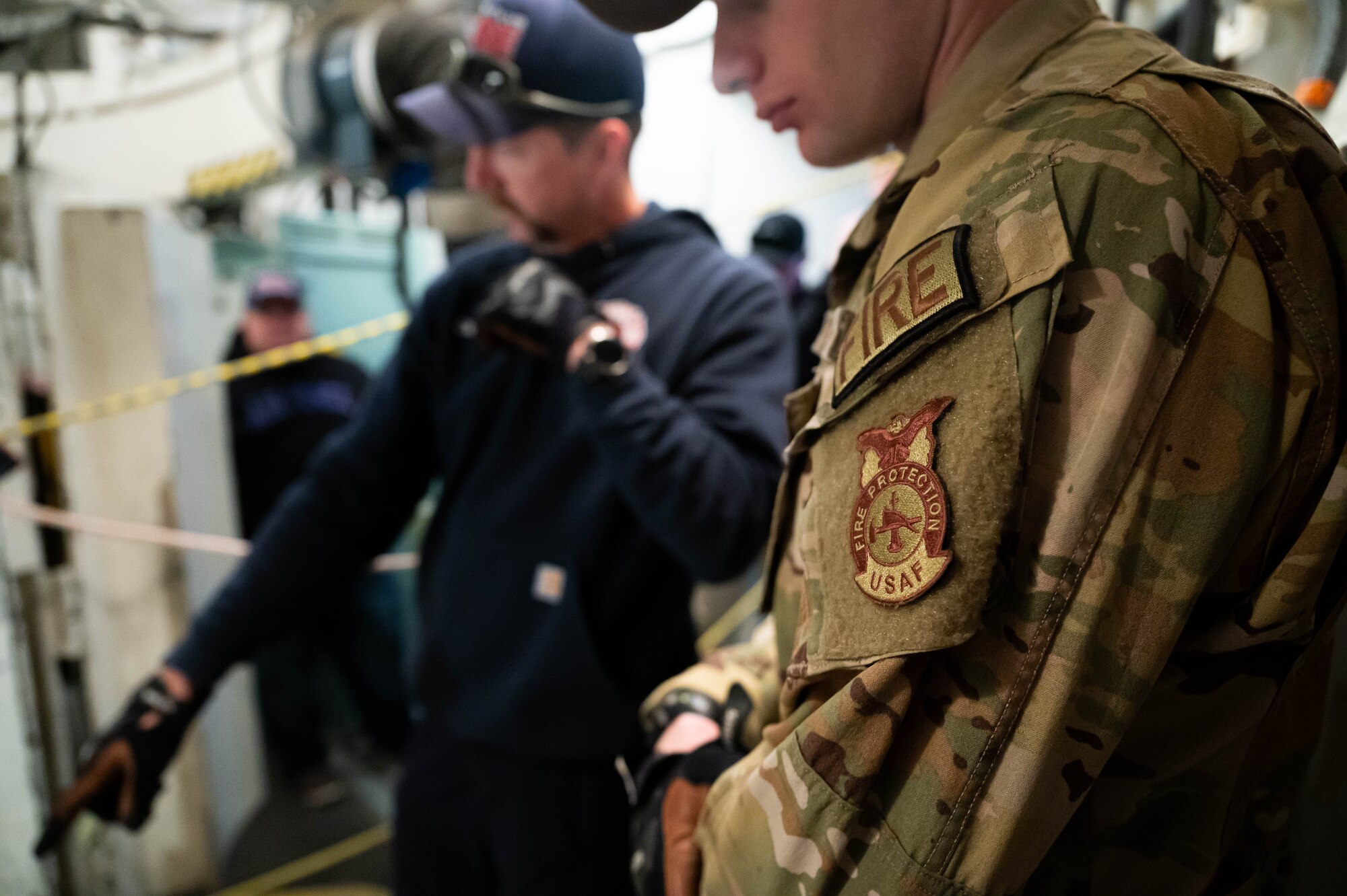 Airmen participate the Global Strike Joint Missile Silo Rescue Working Group exercise at F.E. Warren AFB, Wyoming, Oct. 26, 2024.