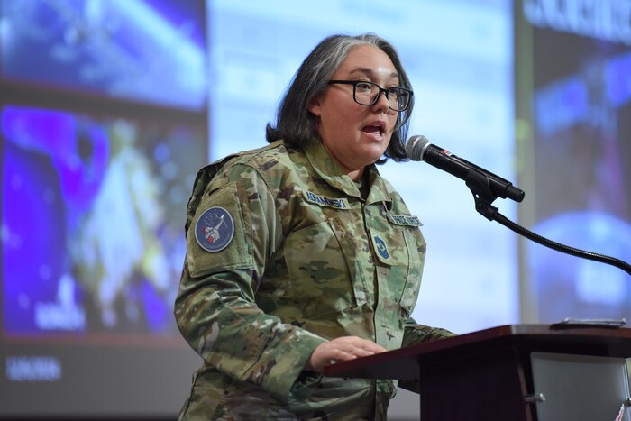 Image of an Airman speaking.