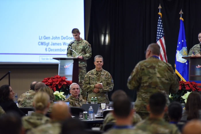 Image of an Airman speaking.