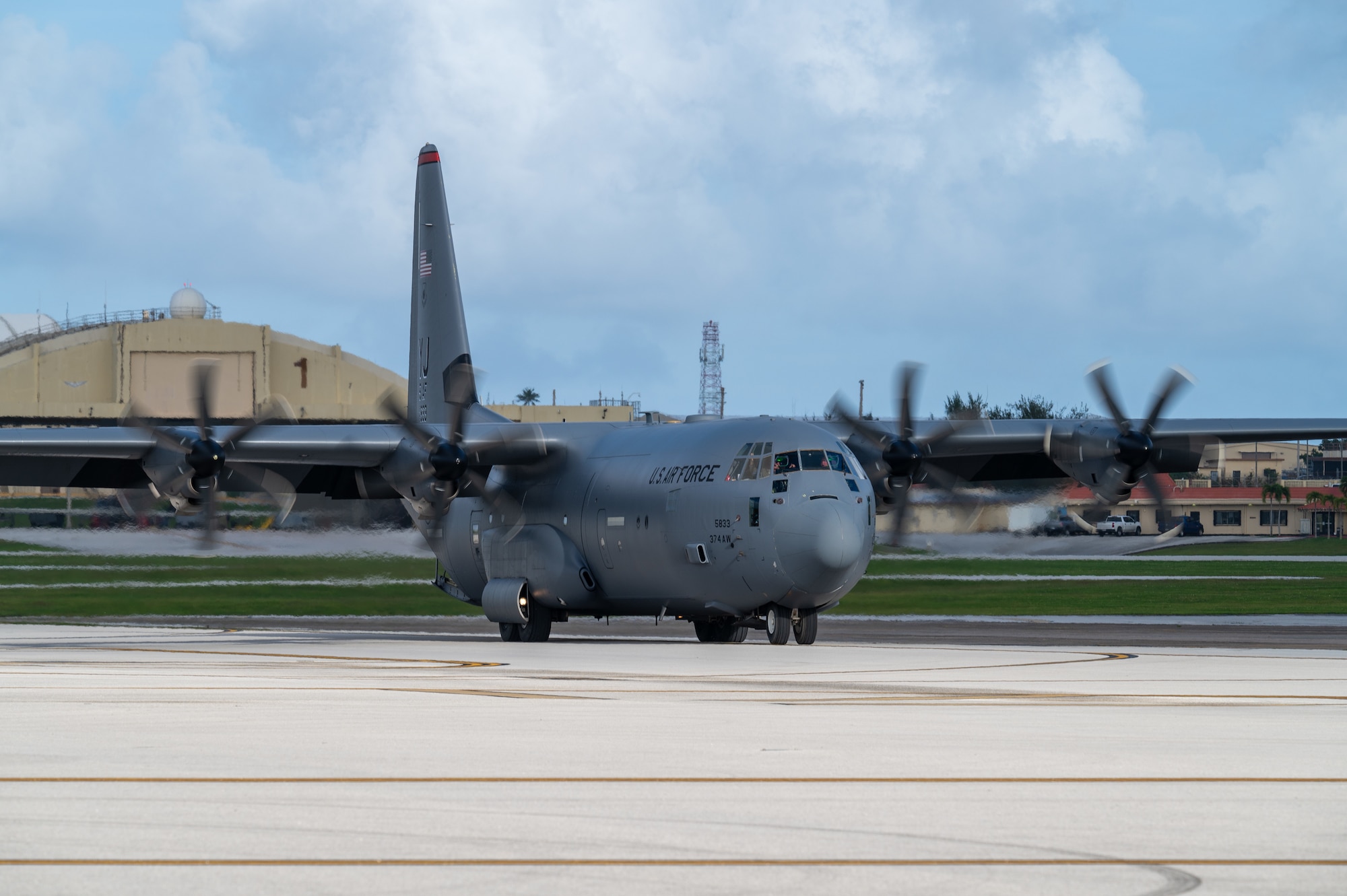 Airmen arrive at Andersen Air Force Base, Guam, to support Operation Christmas Drop 2024.