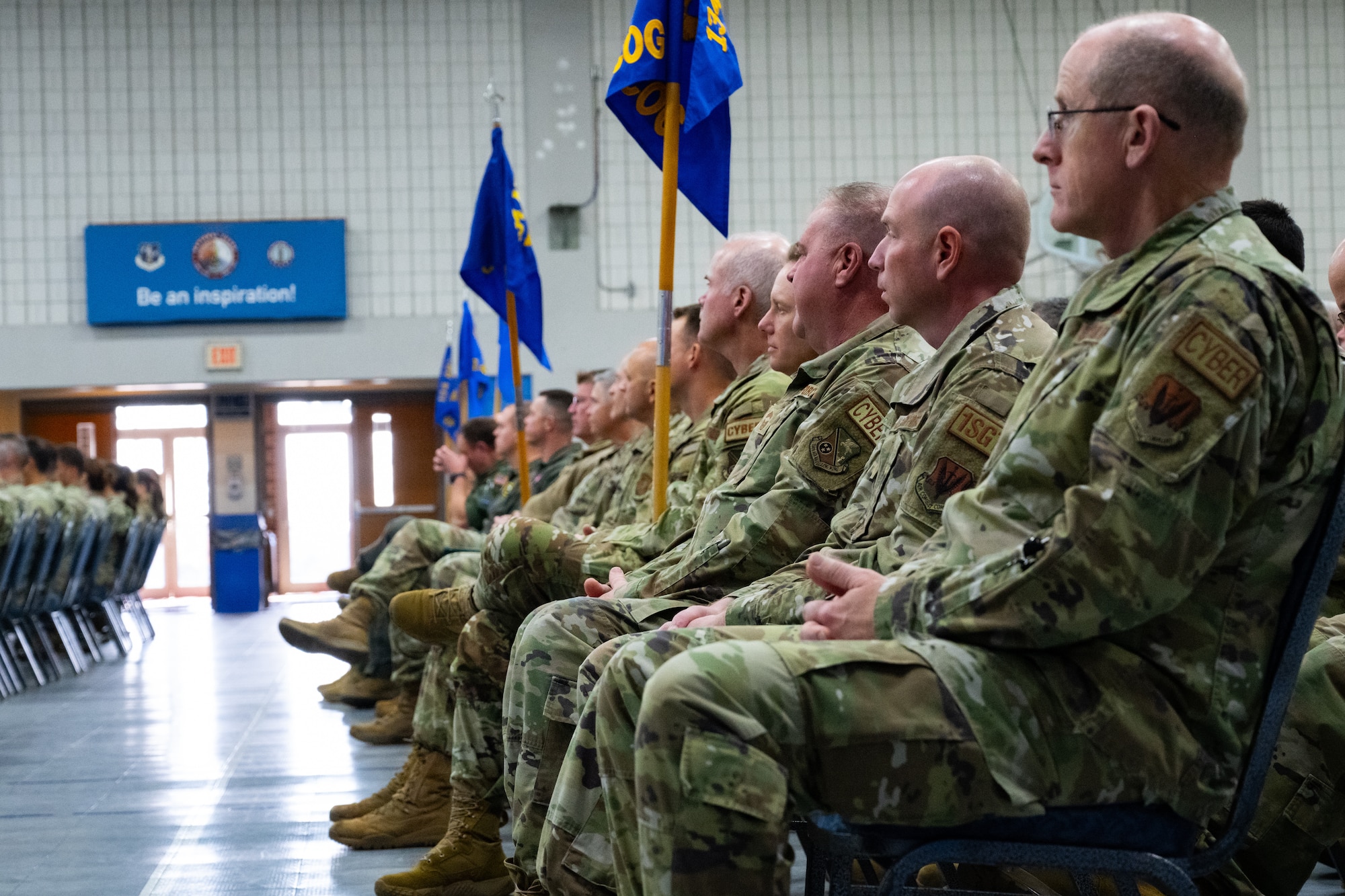 U.S. Air National Guard Col. Ronald Selvidge, 134th Air Refueling Wing commander, assumes command of the Wing from Brig. Gen. Lee Hartley, Assistant Adjutant General, Air, during an Assumption of Command ceremony at Mcghee Tyson Air National Guard Base, Knoxville, Tennessee, Dec. 7, 2024.
