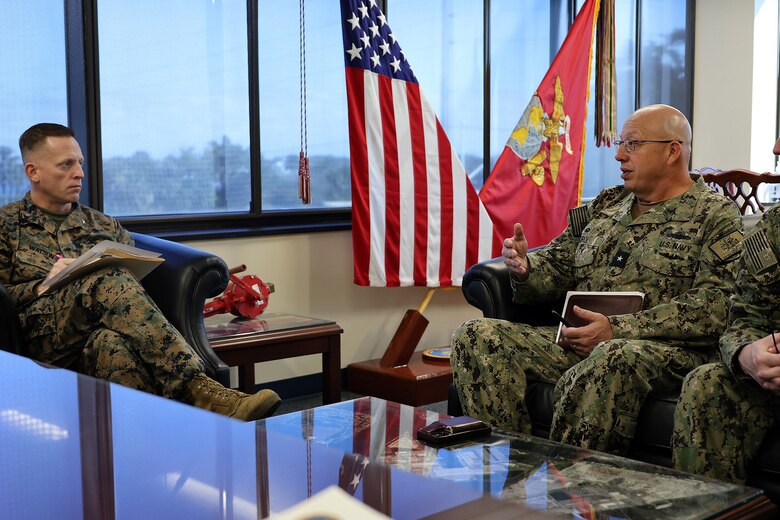 Kirol tours Marine Corps' prepositioning hub in Florida