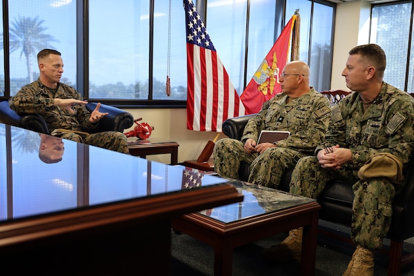 Kirol tours Marine Corps' prepositioning hub in Florida