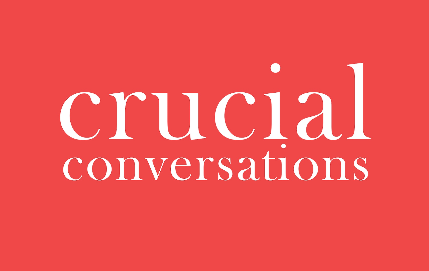 How Crucial Conversations training is helping Coast Guard members improve communications when stakes are high.