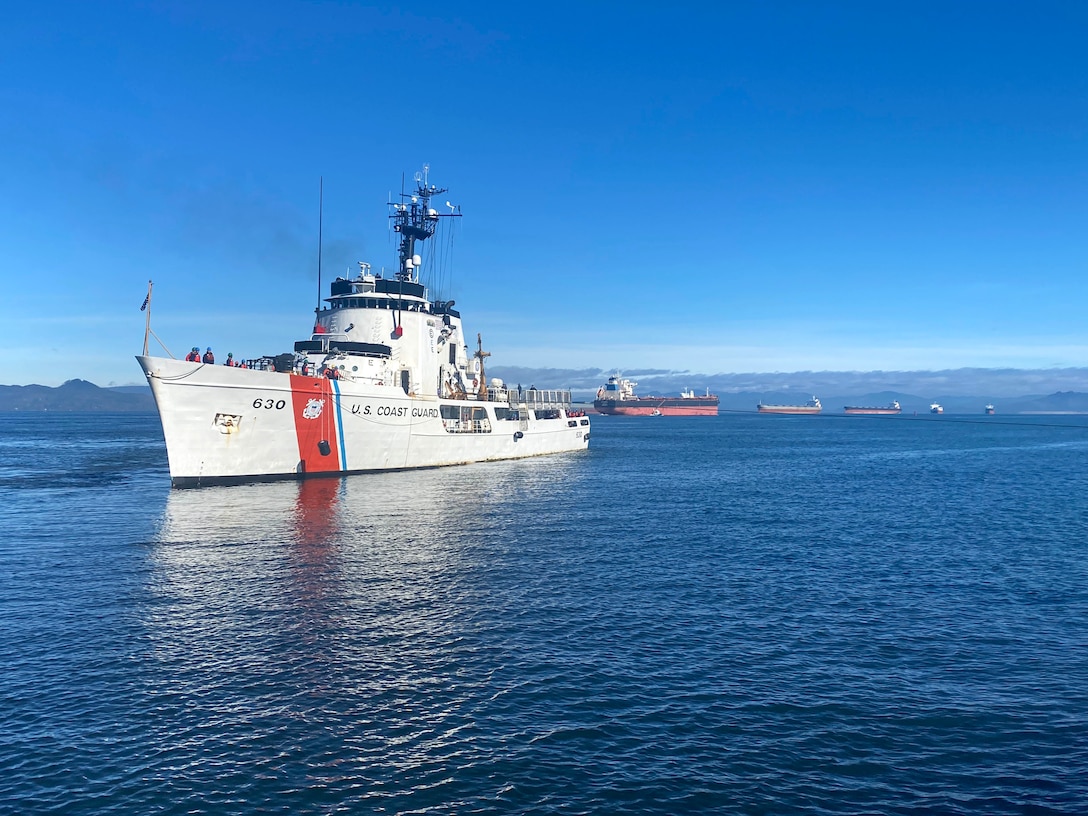 The Coast Guard Cutter Alert (WMEC-630), a 51-year-old cutter homeported in Astoria, Oregon, returns to homeport Tuesday, October 27, 2020 after completing a living marine resources patrol that began in August 2020. Throughout the patrol, and in direct support of the Coast Guard’s Ocean Steward and Ocean Guardian strategic guidance, the Alert crew completed 38 vessel boardings that enforced fisheries regulations and reporting compliance resulting in 47 violations. (U.S. Coast Guard photo by Petty Officer First Class Cynthia Oldham)